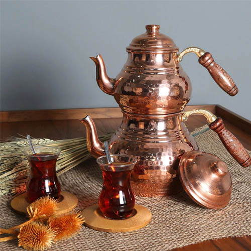 قوری کتری مسی با دوام