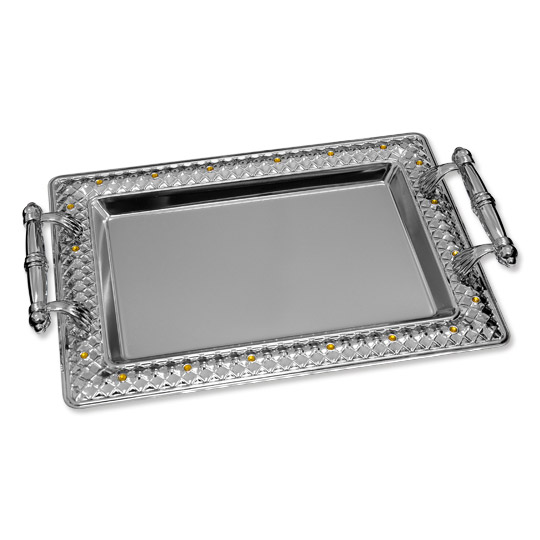 خرید سینی پذیرایی آبکاری مدل TCP - LM 15
