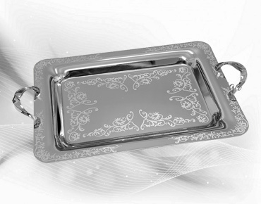 خرید سینی پذیرایی استیل